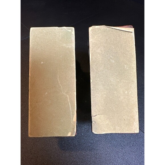 Vintage Ford 1901 Japan Ceramic Car Bookends Black Red White 4"x4" Pair - Picture 7 of 7